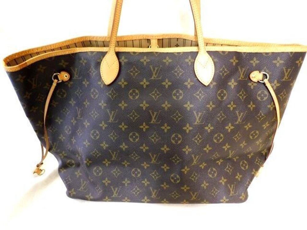 Louis Vuitton Tote Monogram Shoulder Neverfull Bag Brown